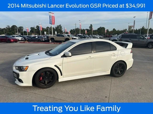 Used 2014 Wicked White Mitsubishi Evolution GSR image 1