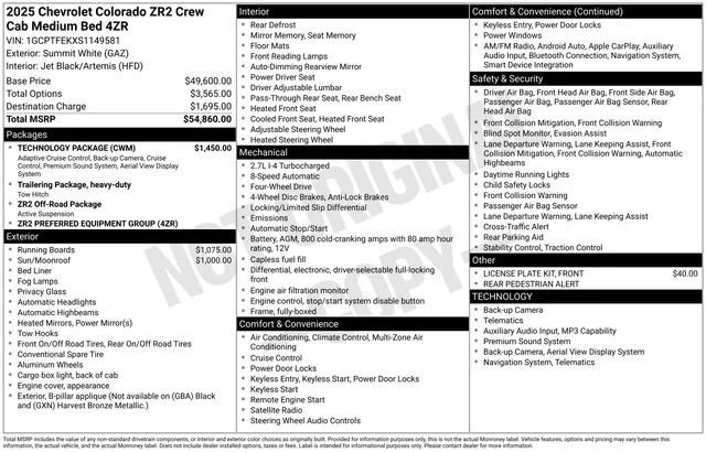 Certified Used 2025 Summit White Chevrolet ZR2 image 45