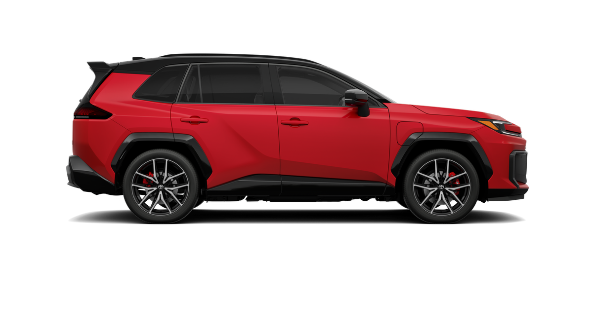 New 2026 Supersonic Red with Midnight Black Metallic roof Toyota GR SPORT image 12