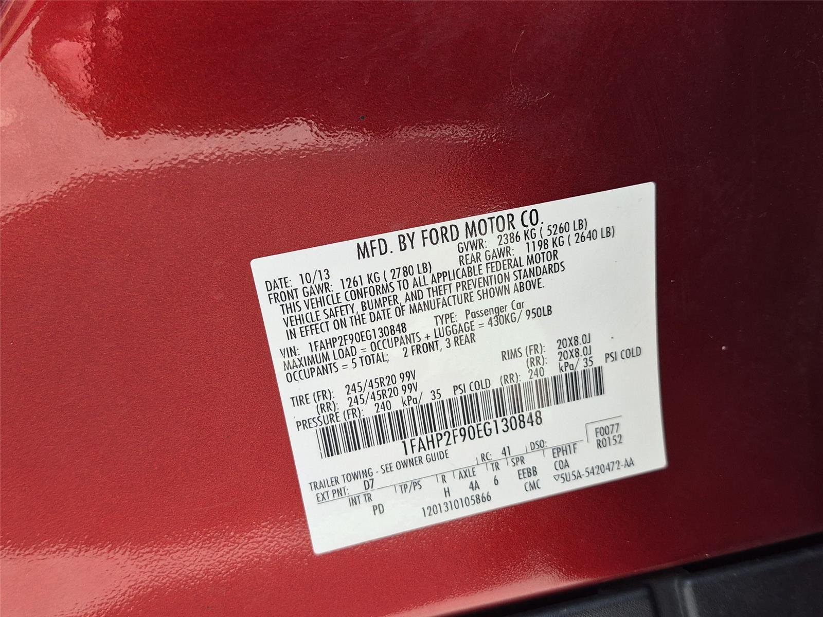 Used 2014 Sunset Metallic Ford Limited image 40