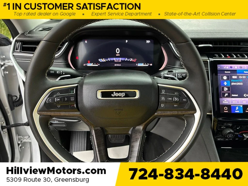Used 2023 Bright White Clearcoat Jeep Limited image 30
