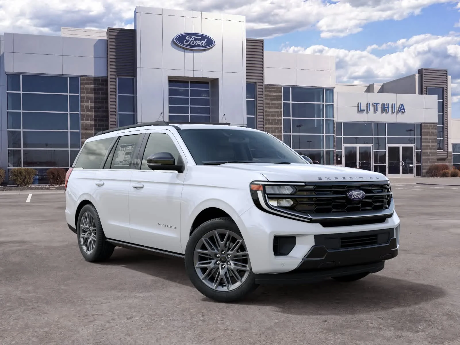 New 2027 Star White Metallic Tri-Coat Ford Platinum image 4