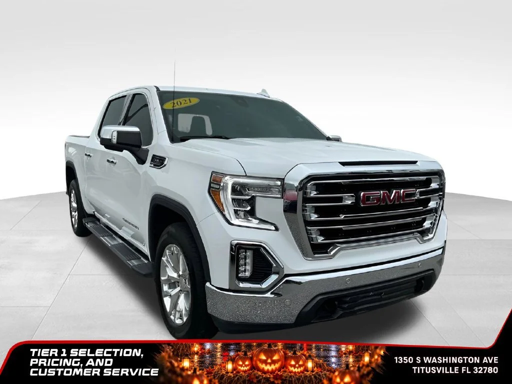 Certified Used 2021 SUMMIT WHITE GMC SLT image 9