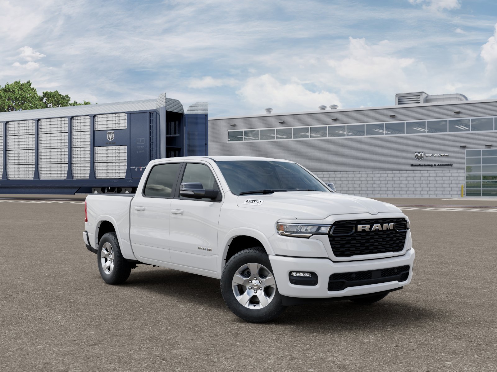 New 2027 Bright White Clearcoat RAM Big Horn/Lone Star image 3