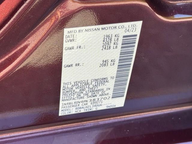 Used 2023 Red Nissan 2.5 SV image 24