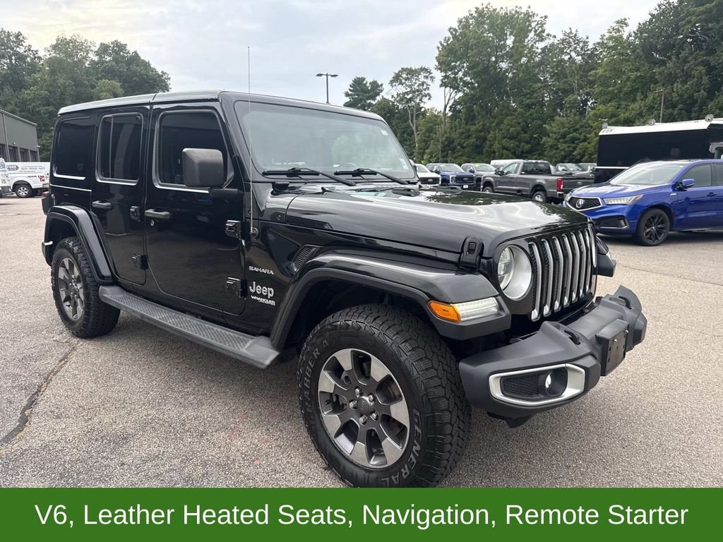 Used 2018 Black Jeep Unlimited Sahara image 8