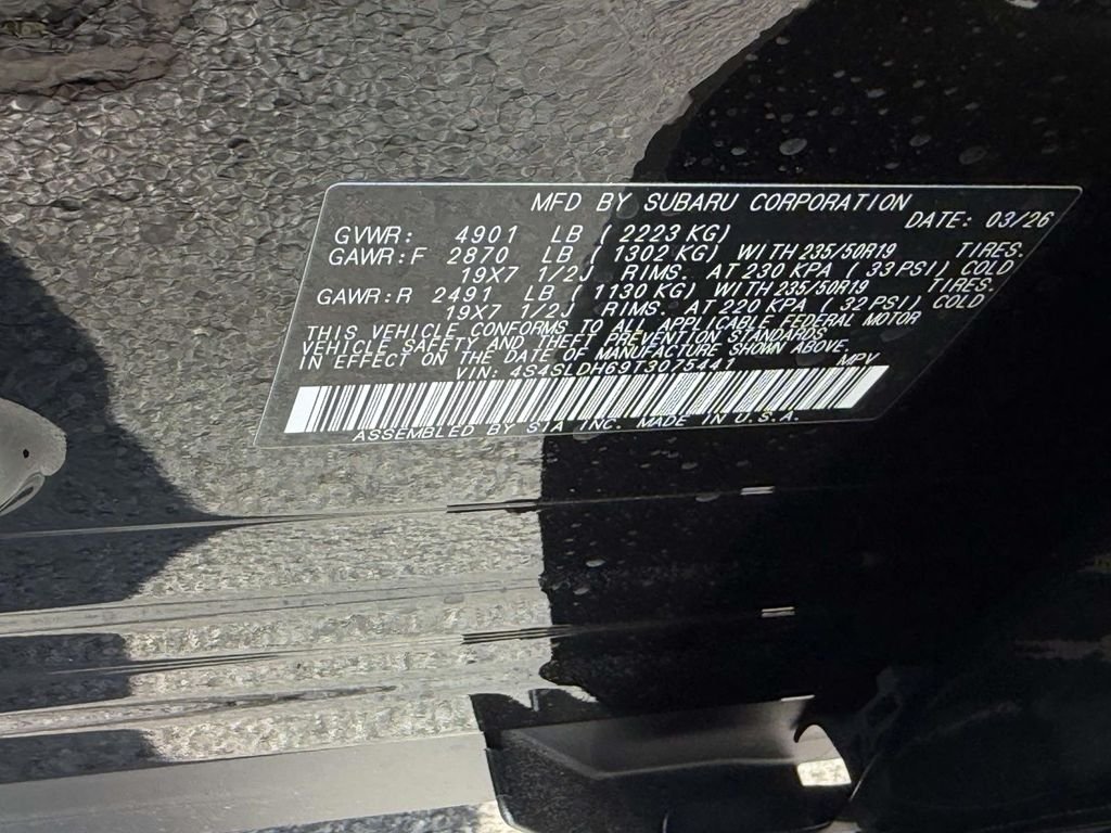 New 2026 CRYSTAL BLACK SILICA Subaru Sport Onyx Edition image 25
