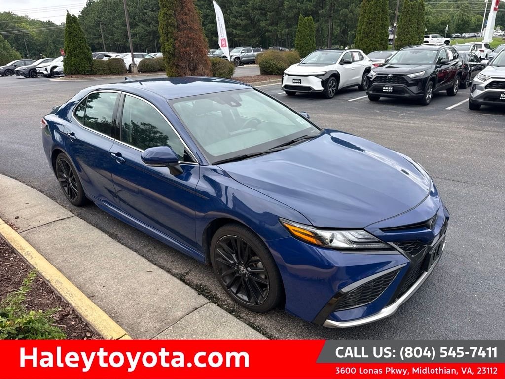 Used 2024 Blue Toyota XSE image 1
