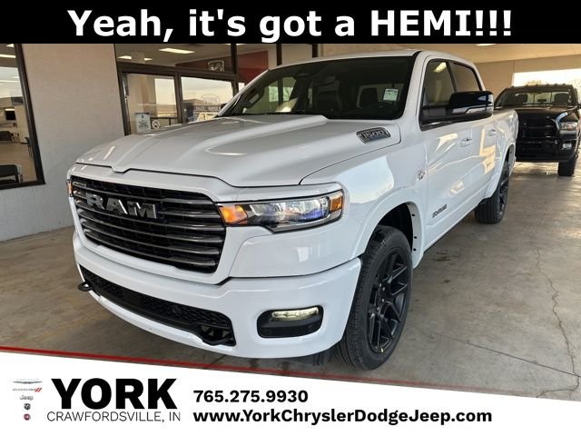 New 2026 Bright White Clear-Coat Exterior Paint RAM Laramie image 1