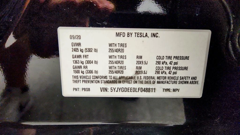 Used 2020 Solid Black Tesla Long Range AWD w/ 20