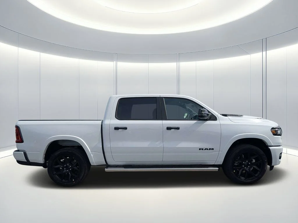 New 2026 Bright White Clear-Coat Exterior Paint RAM Laramie image 3
