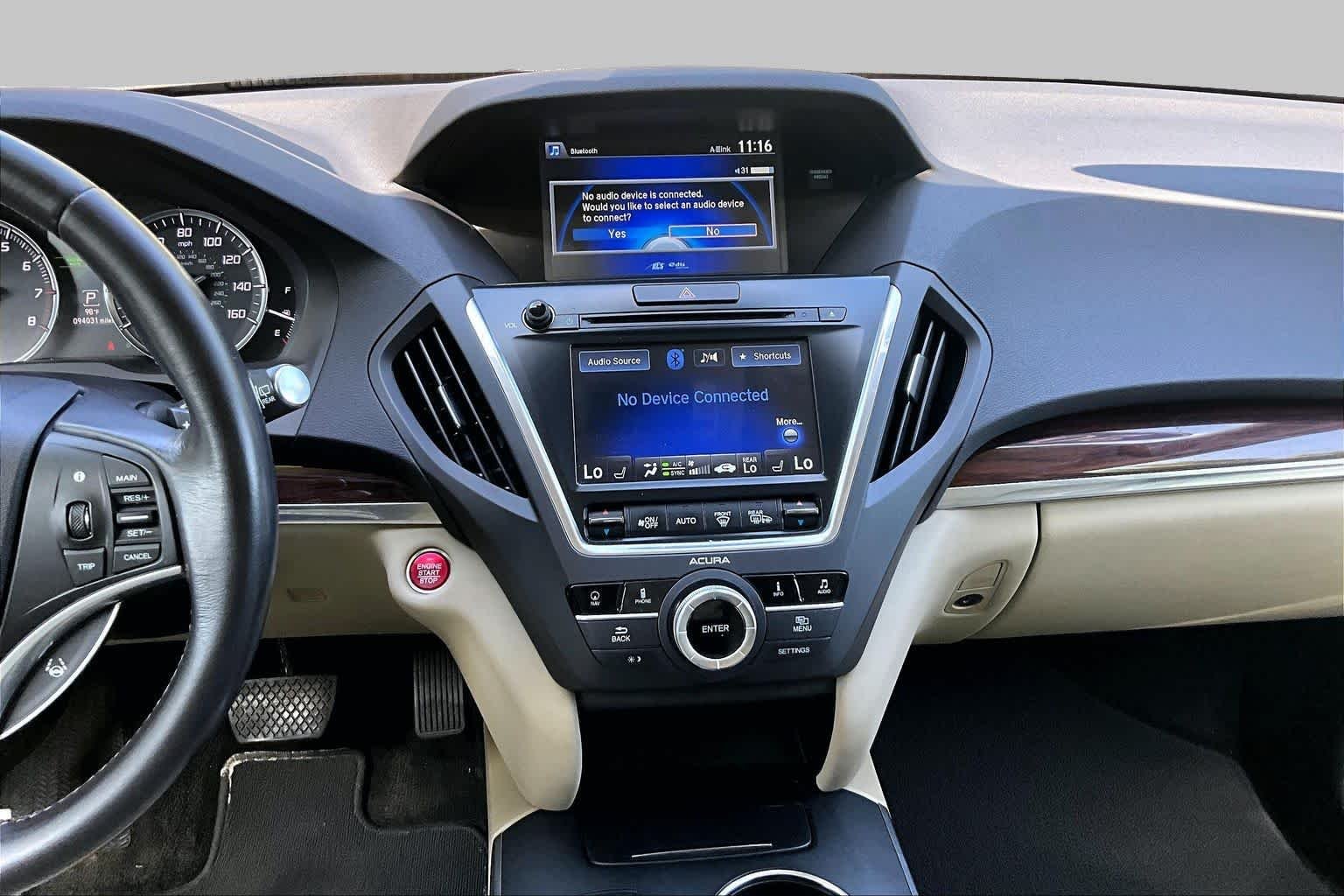 Used 2016 White Diamond Pearl Acura w/Tech image 7