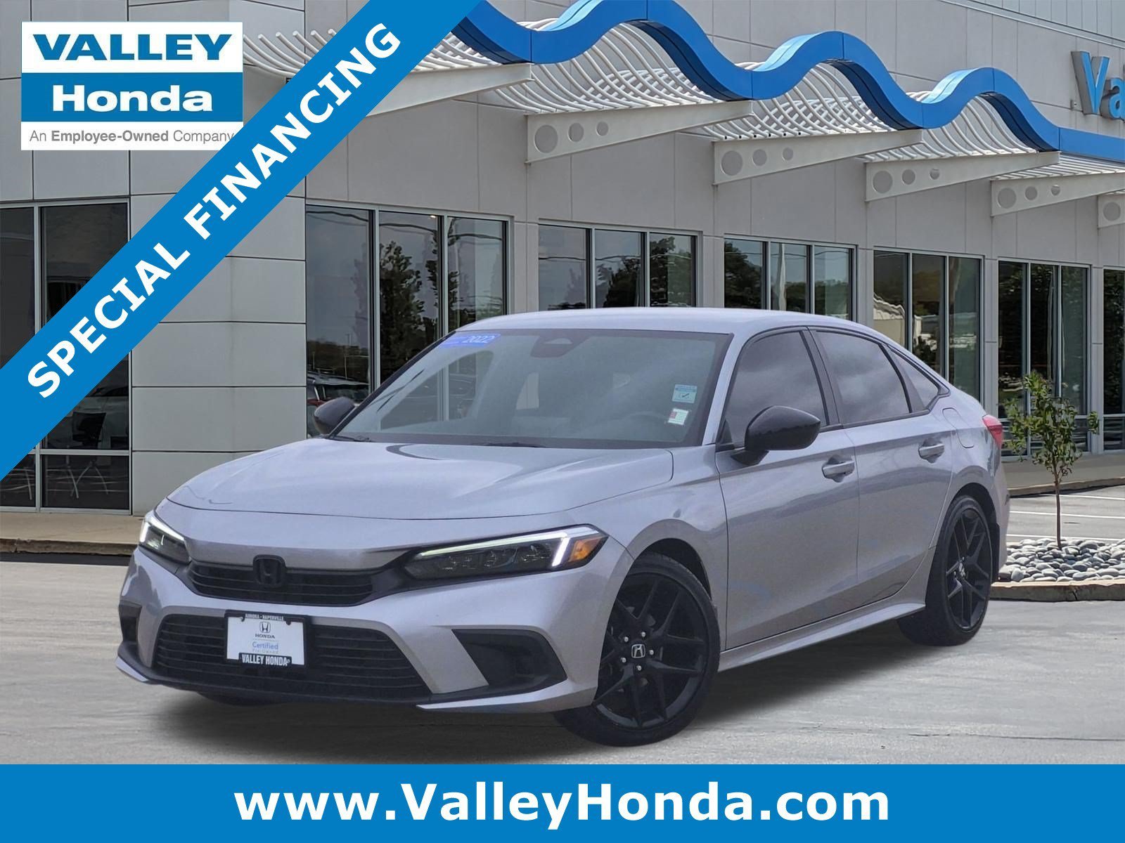Certified Used 2022 Lunar Silver Metallic Honda Sport Sedan image 1