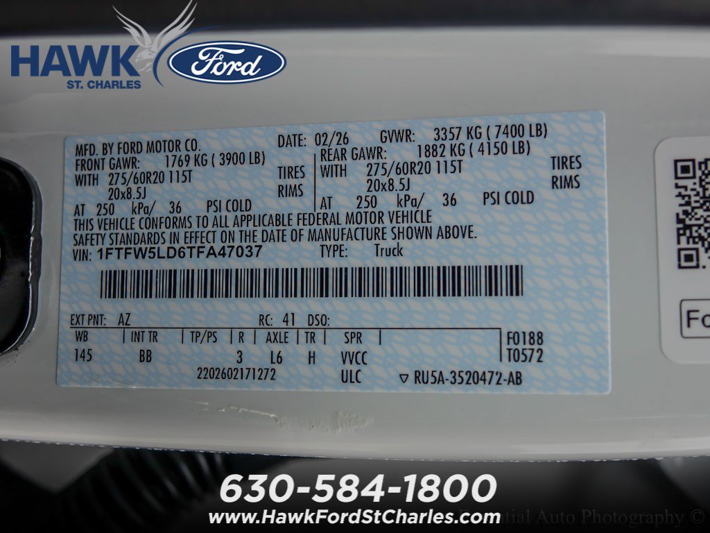 New 2026 Star White Metallic Tri-Coat Ford Lariat® image 21