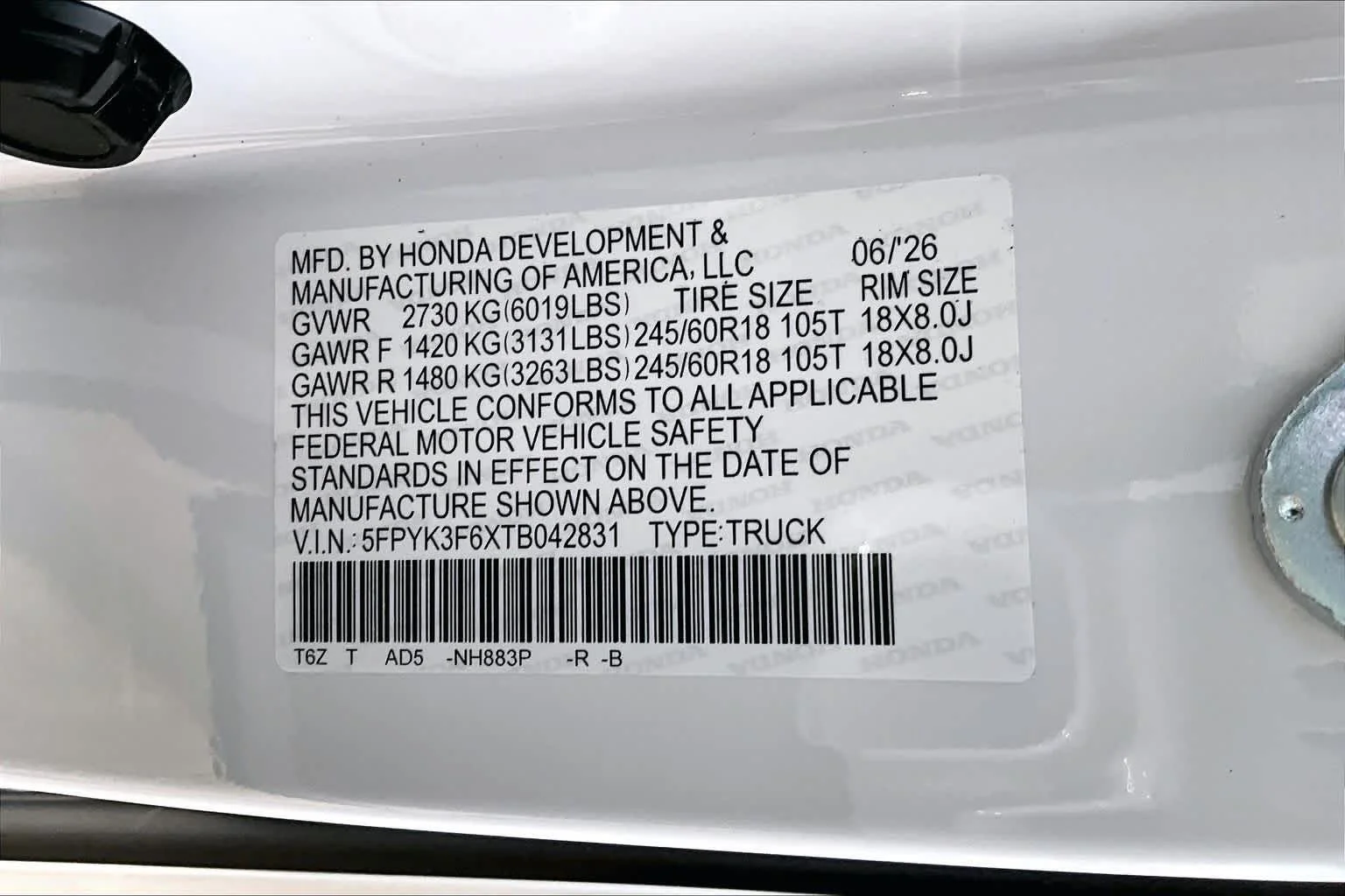 New 2026 Platinum White Pearl Honda TrailSport image 22