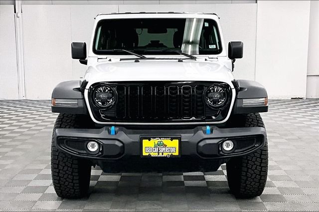 Used 2024 Bright White Clearcoat Jeep Willys 4xe image 4