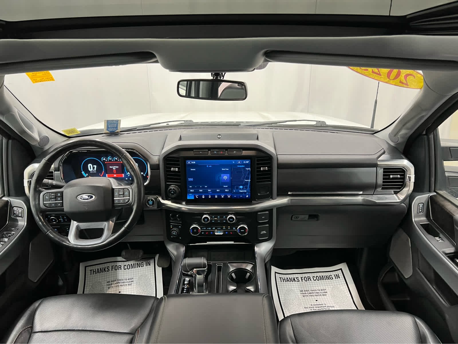 Used 2023 Star White Metallic Tri-Coat Ford LARIAT image 39