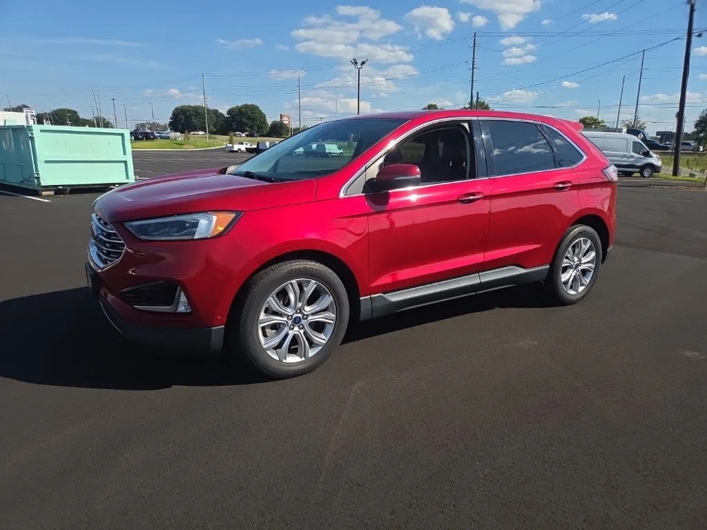 Used 2021 Red Ford Titanium image 4