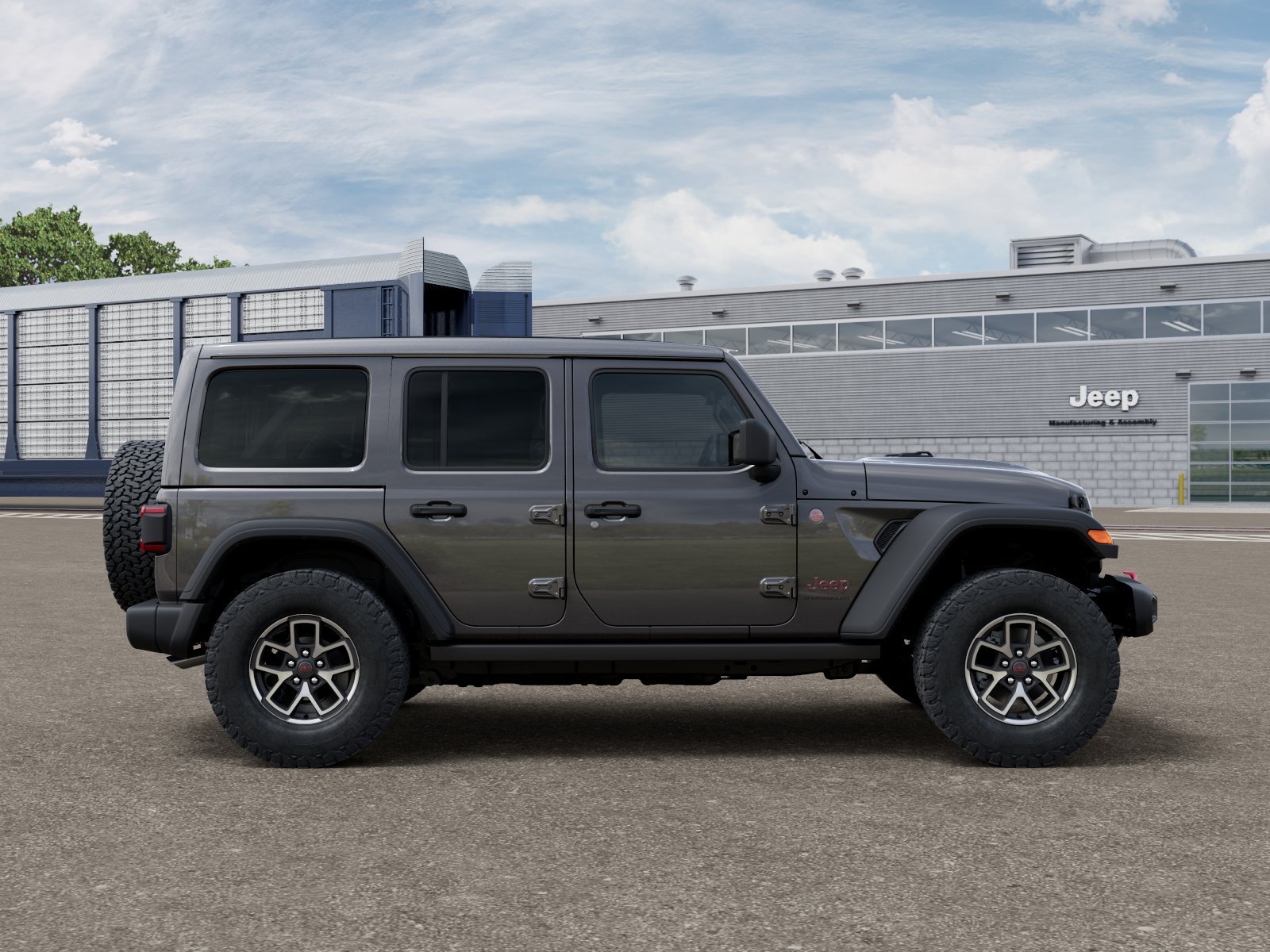 New 2026 Granite Crystal Metallic Clear-Coat Exterior Paint Jeep Rubicon image 12