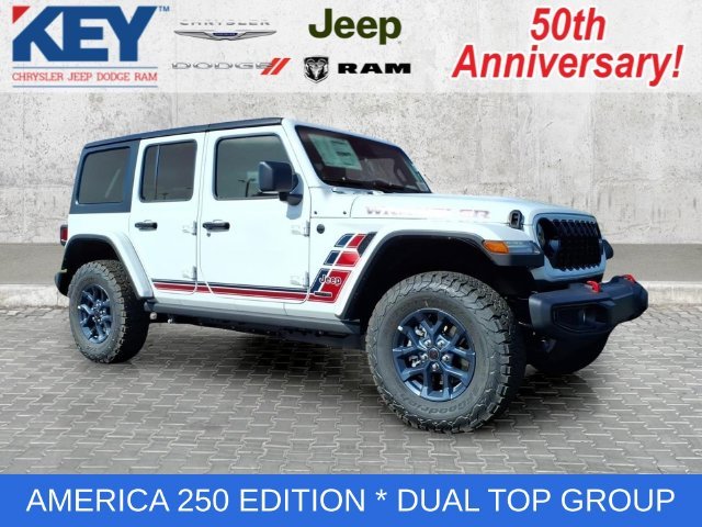 New 2026 Bright White Clearcoat Jeep America 250 image 1