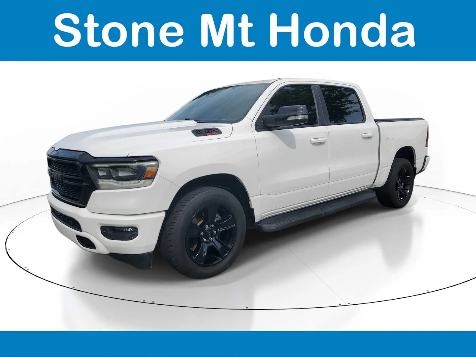 Used 2022 Bright White Clearcoat Ram Big Horn image 3