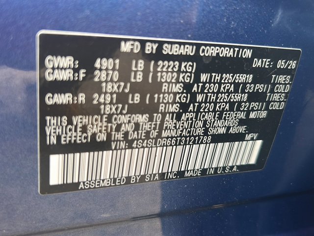 New 2026 DAYBREAK BLUE PEARL Subaru Limited image 17
