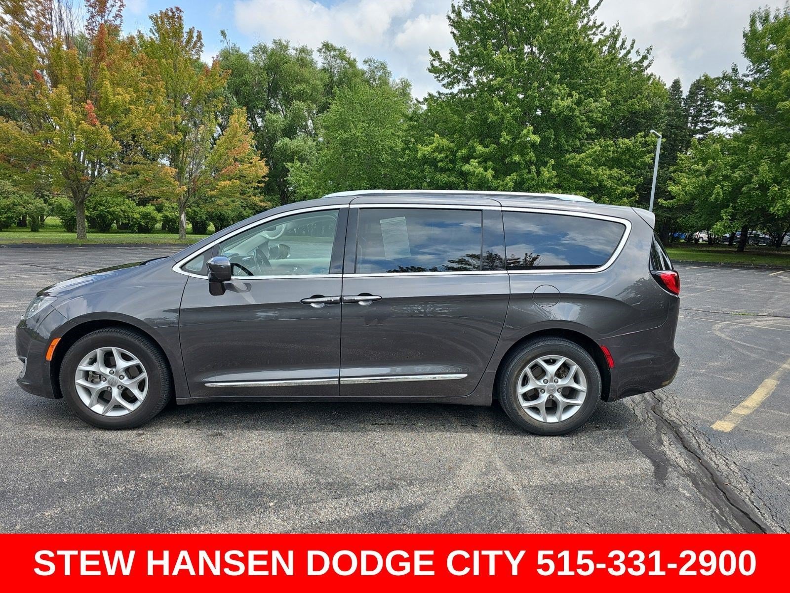 Used 2019 Granite Crystal Metallic Clearcoat Chrysler Touring L Plus image 1