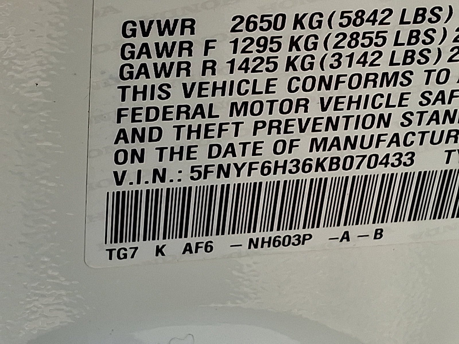 2019 Honda Pilot EX - Photo 29