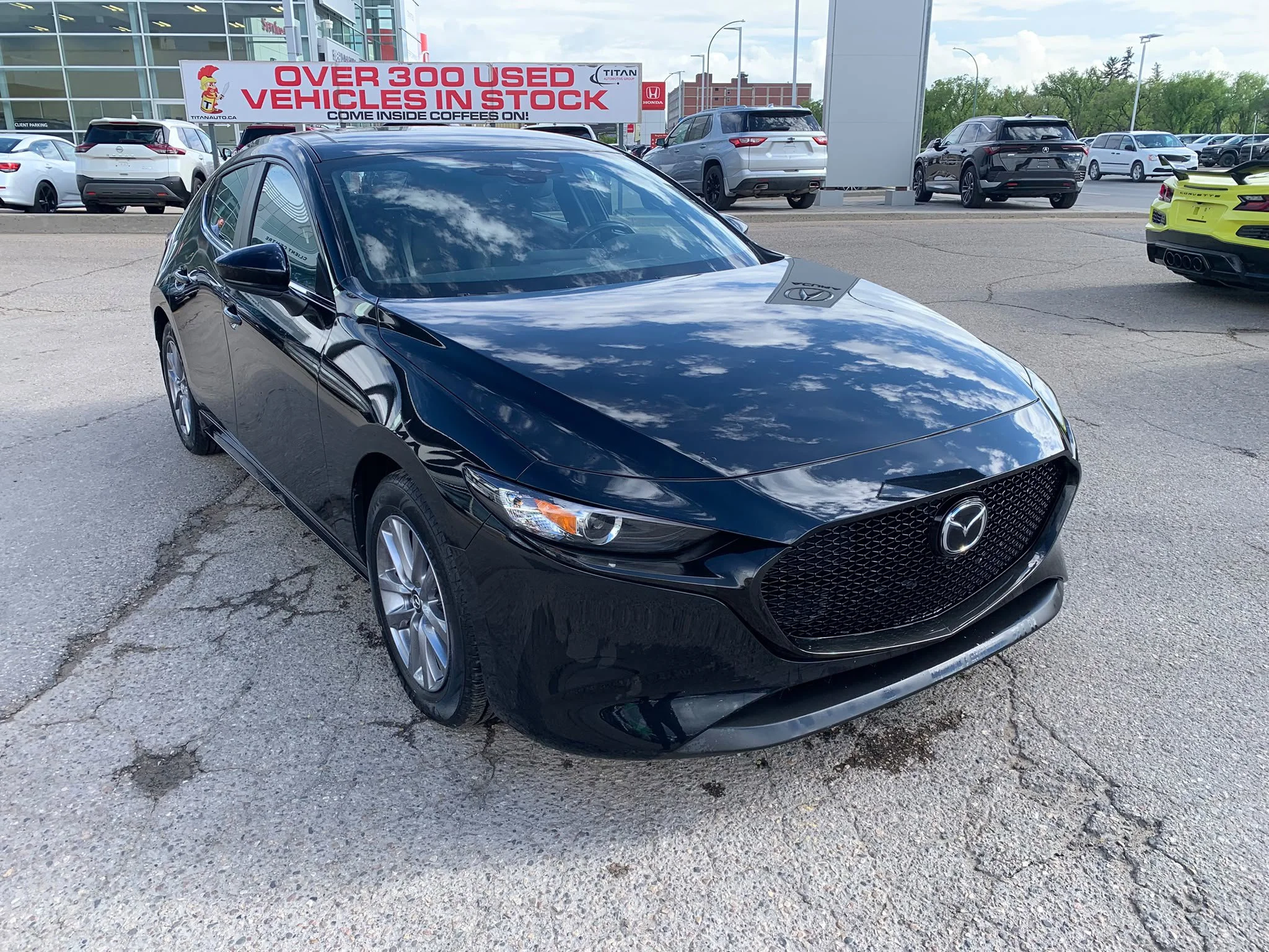 Used 2023 Jet Black Mica Mazda GS Auto*i-ACTIV AWD | Adaptive Cruise | Nav | Htd Seats | Htd Steering Wheel | Blind Spot Detection image 5