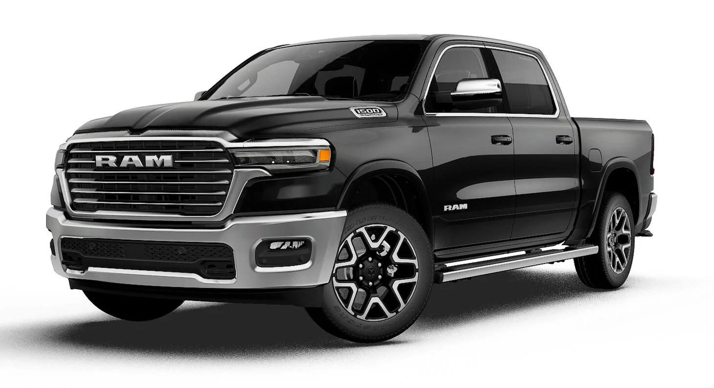 New 2027 Diamond Black Crystal Pearl-Coat Exterior Paint RAM LARAMIE image 1