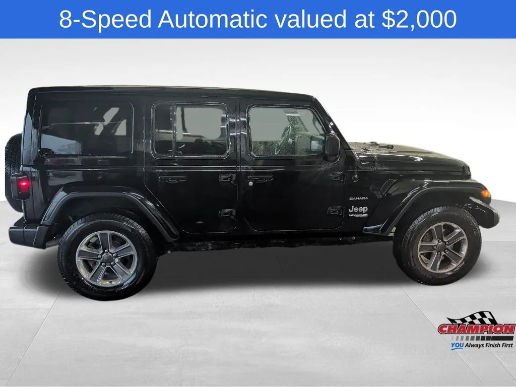 Used 2019 Black Jeep Unlimited Sahara image 3