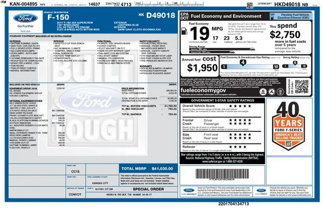 Used 2017 Blue Ford XL image 3