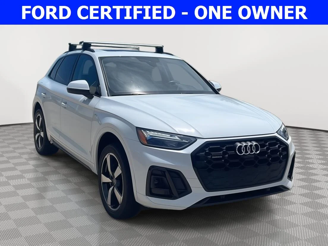 Used 2022 Glacier White Metallic Audi S line Premium Plus image 1