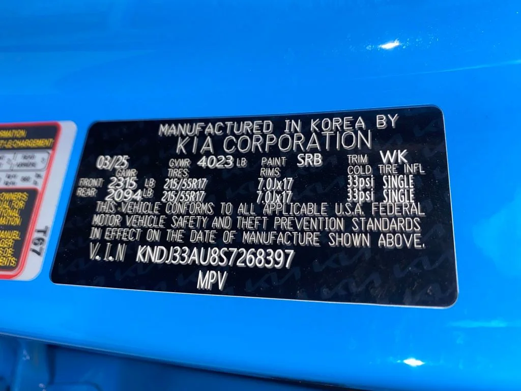 Used 2025 Surf Blue Kia EX image 27
