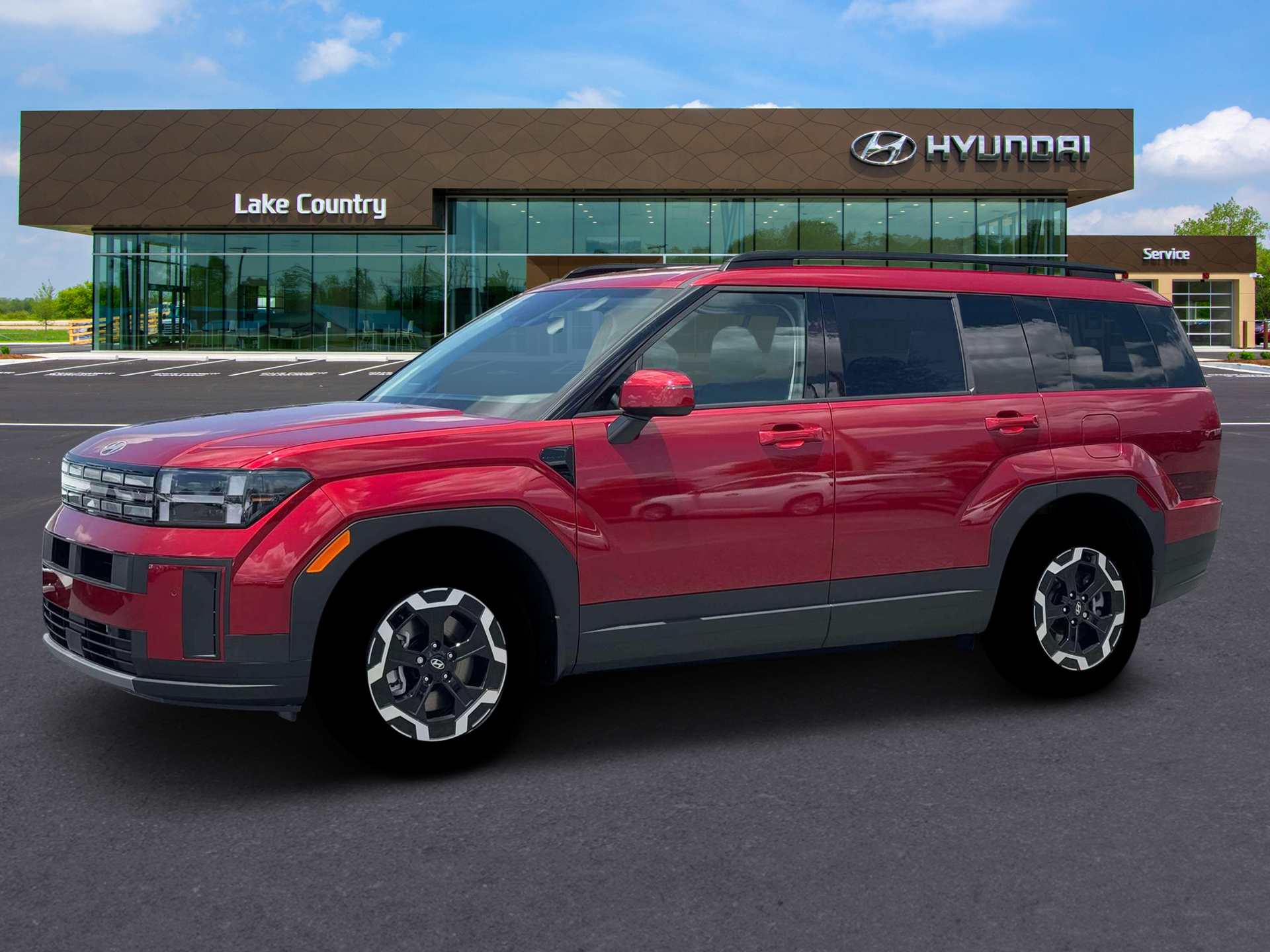 New 2026 Red Hyundai SEL AWD image 2