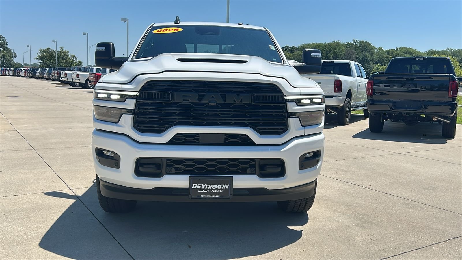 New 2026 Bright White Clear-Coat Exterior Paint RAM Laramie image 9