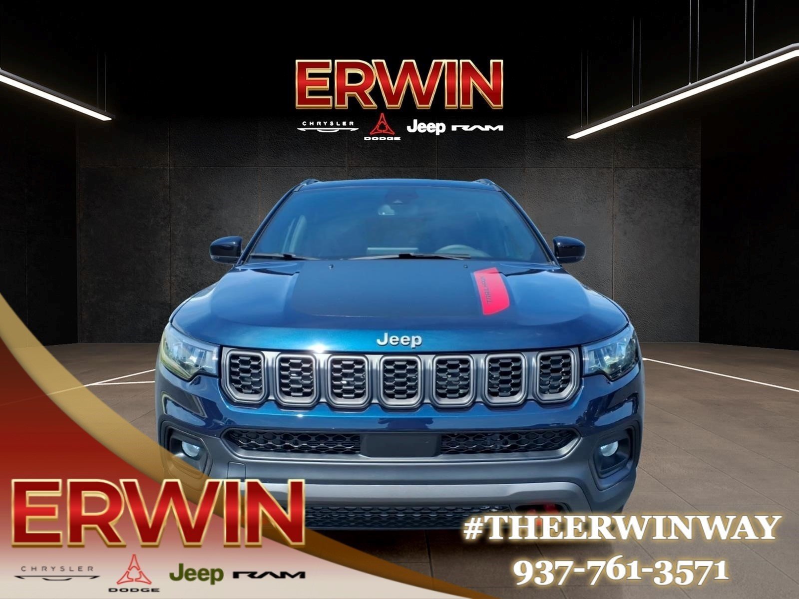New 2026 Fathom Blue Pearl-Coat Exterior Paint Jeep Trailhawk image 2