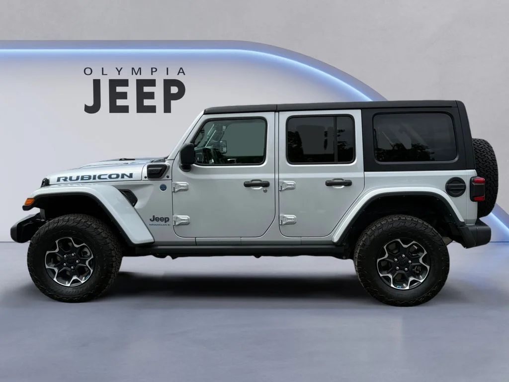 Used 2023 Silver Jeep Rubicon 4xe image 2