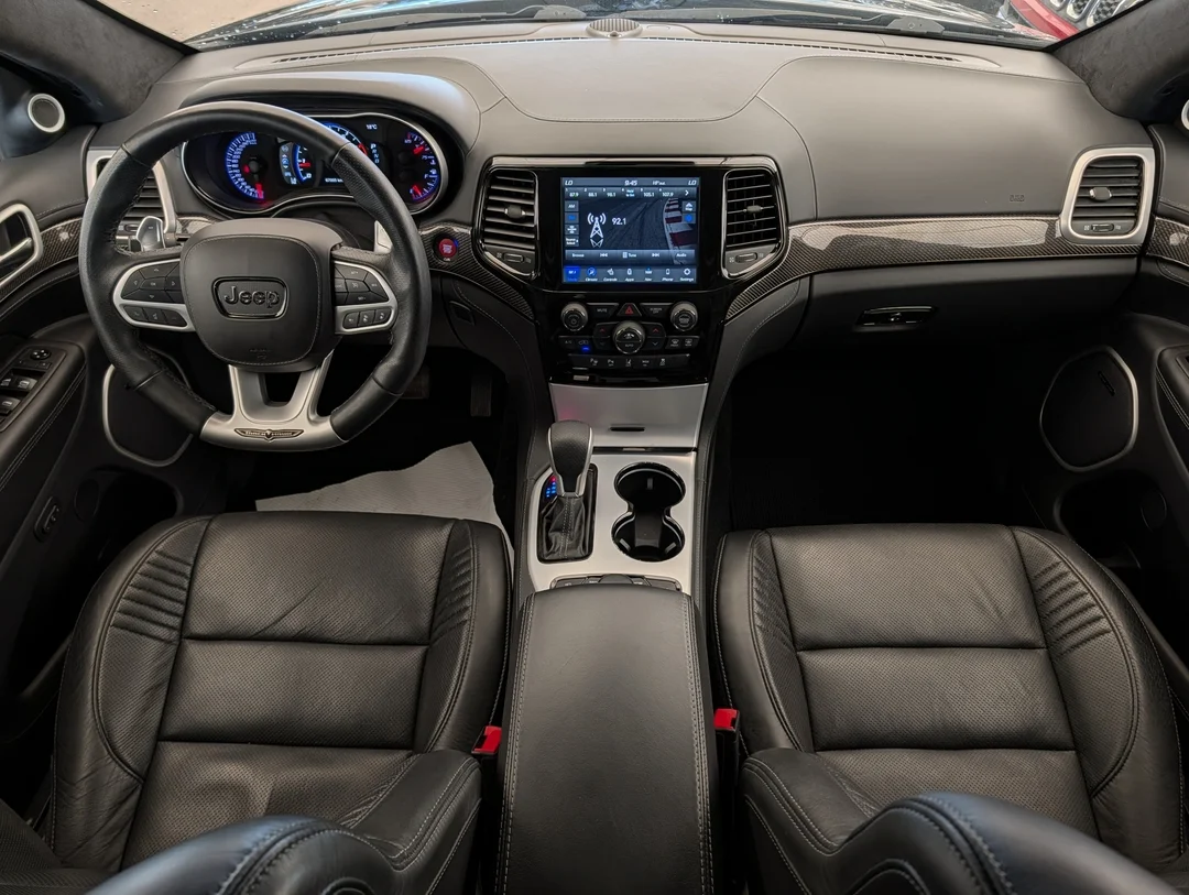 Certified Used 2021 Black Jeep Trackhawk - - 4x4 - Signature Leather Wrap Pkg - SRT Audio Pkg - Command View Sunroof & More! image 28