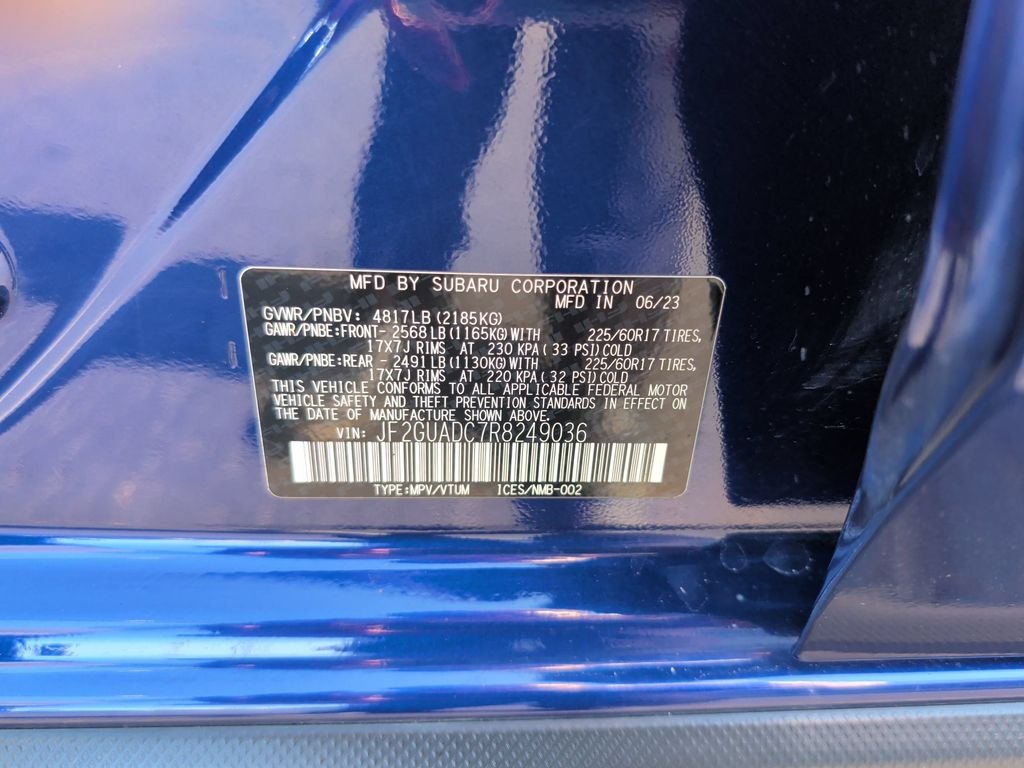 Used 2024 Sapphire Blue Pearl Subaru Premium image 22