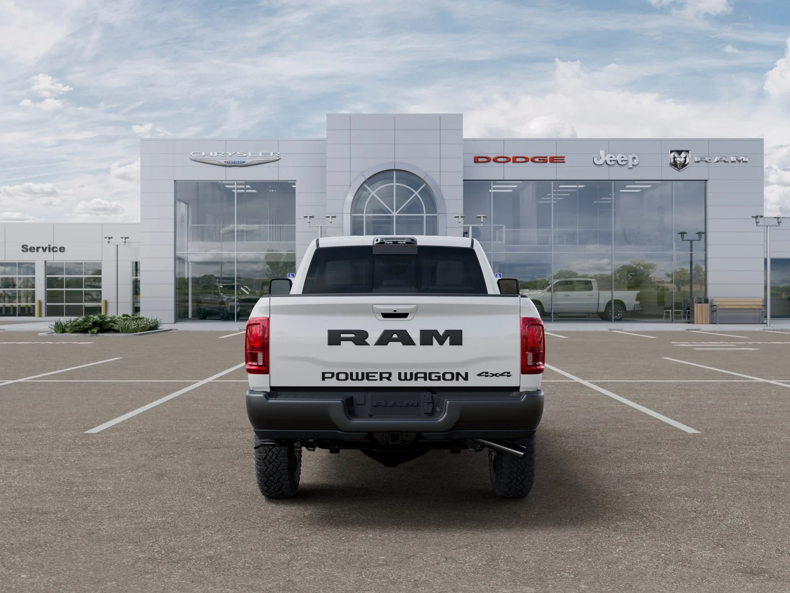 New 2026 Bright White Clear-Coat Exterior Paint RAM Power Wagon image 77