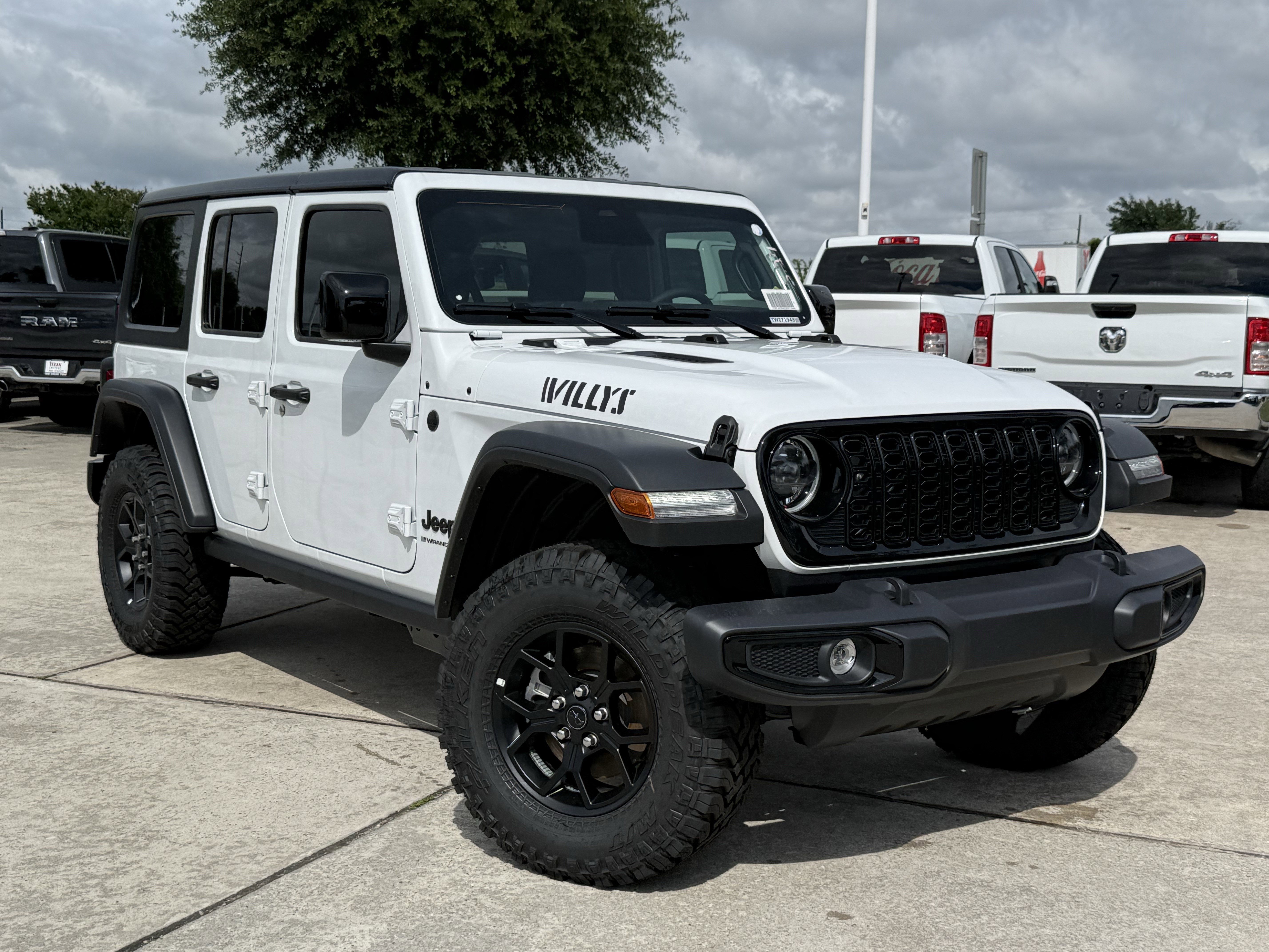 New 2026 Bright White Clear-Coat Exterior Paint Jeep Willys image 2