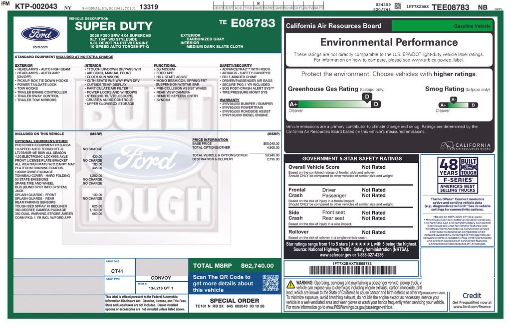 New 2026 Carbonized Gray Metallic Ford F-250® XLT image 4