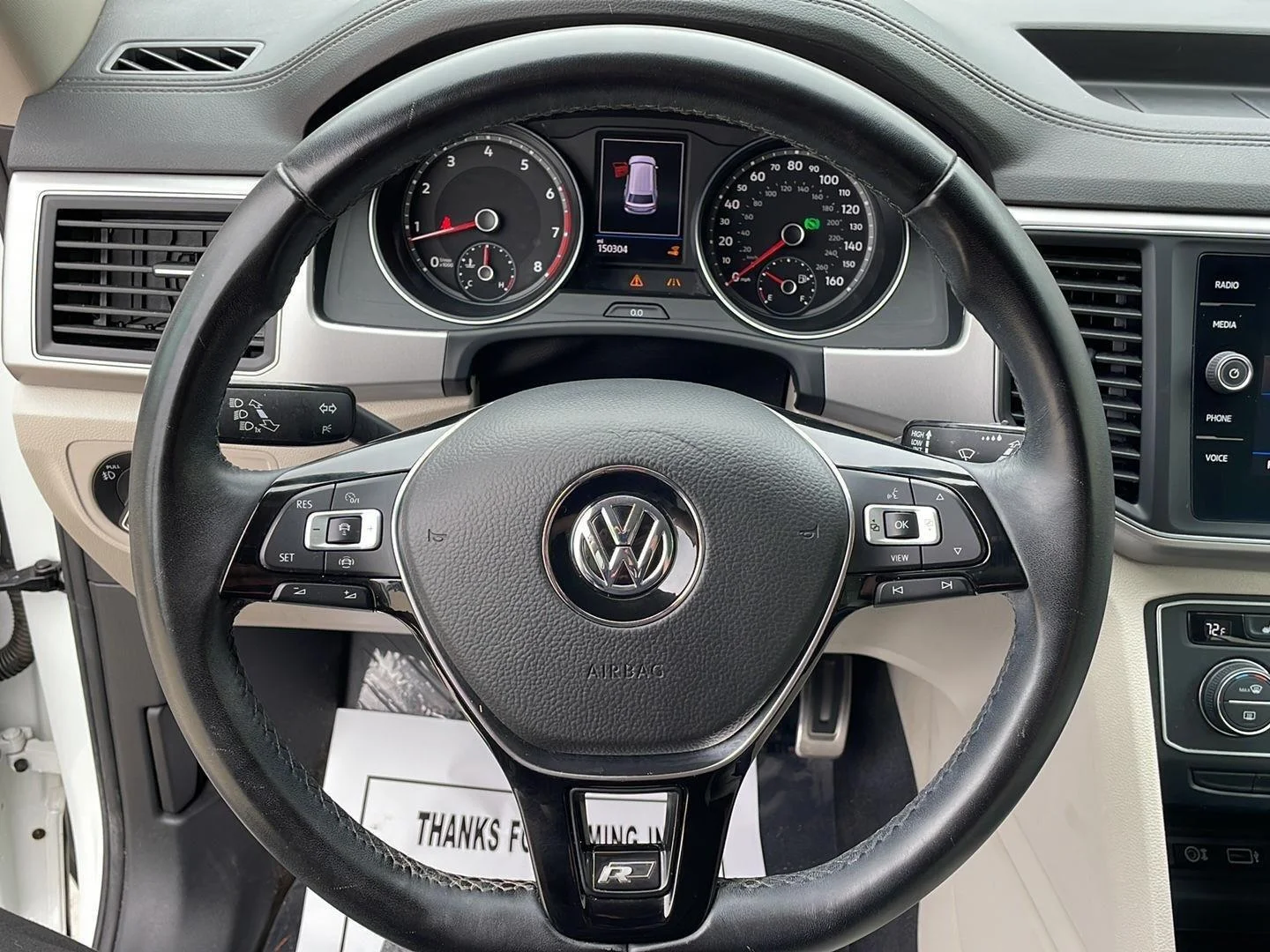Used 2019 Pure White Volkswagen 3.6L V6 SE w/Technology R-Line image 11
