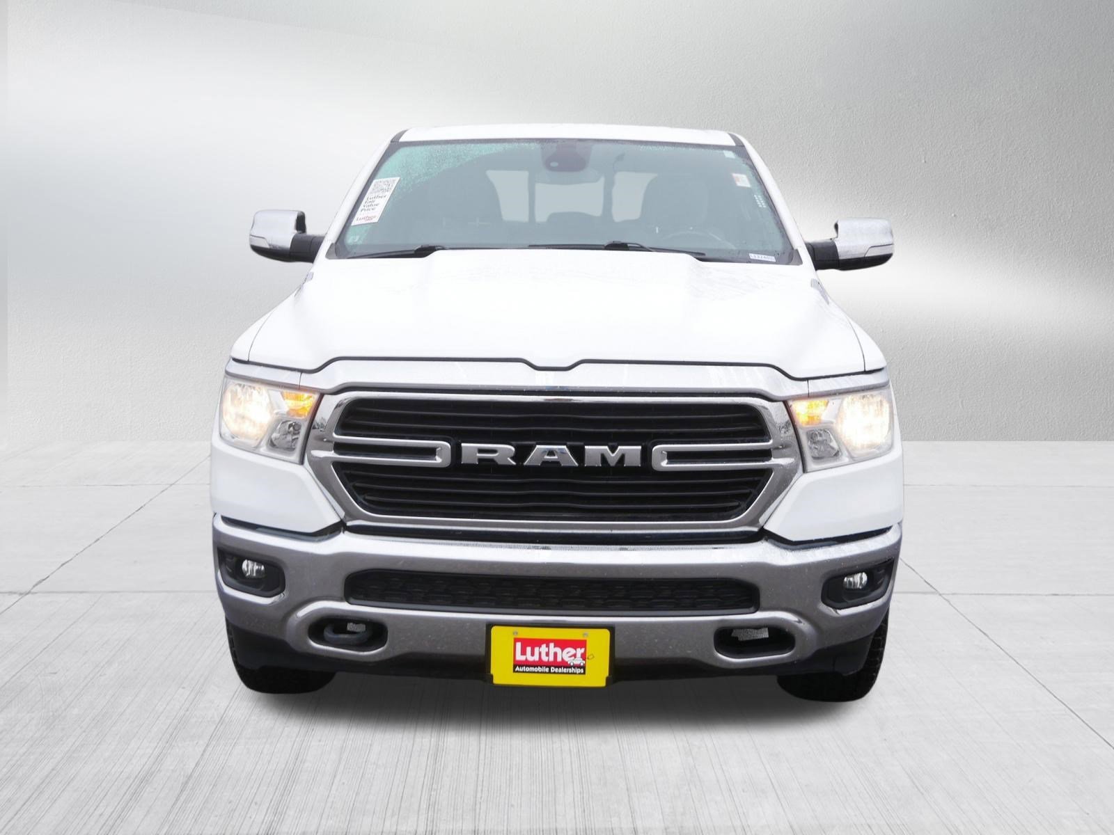 Used 2021 RAM Ram 1500 Big Horn with VIN 1C6SRFMT1MN545985 for sale in Cambridge, Minnesota