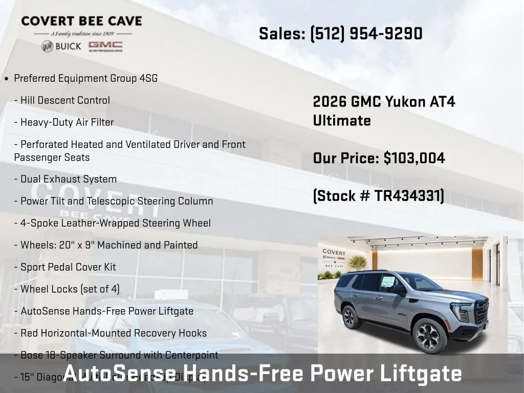 New 2026 GMC Yukon AT4 Ultimate, photo 14