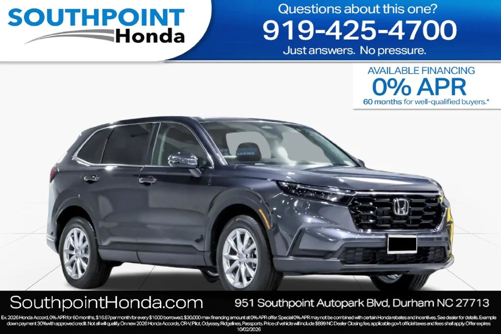 New 2027 Meteorite Gray Metallic Honda EX image 1