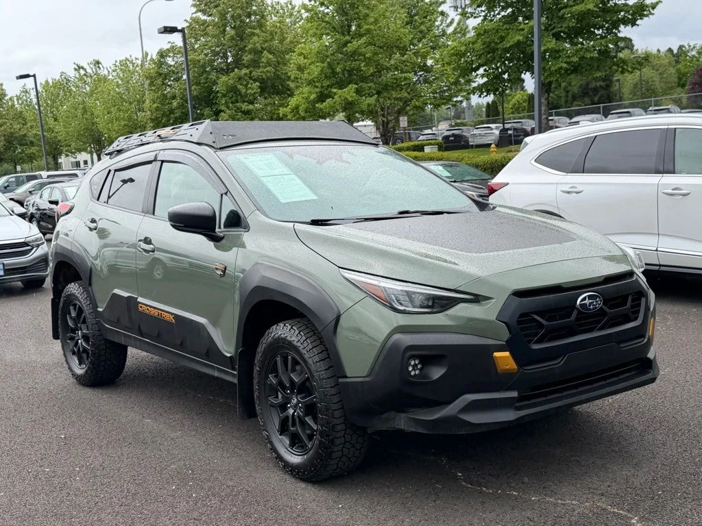 Used 2024 Alpine Green Subaru Wilderness image 2