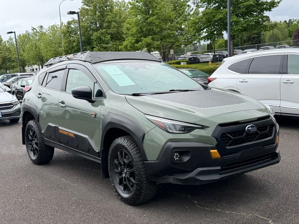 Used 2024 Alpine Green Subaru Wilderness image 2