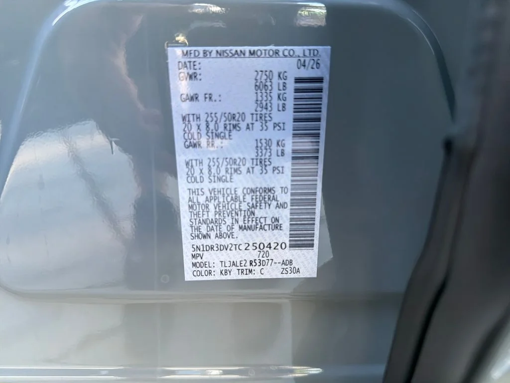 New 2026 Boulder Gray Pearl Nissan Platinum image 36